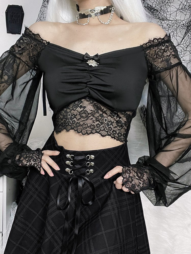 Ghoulish E-Girl Crop Top