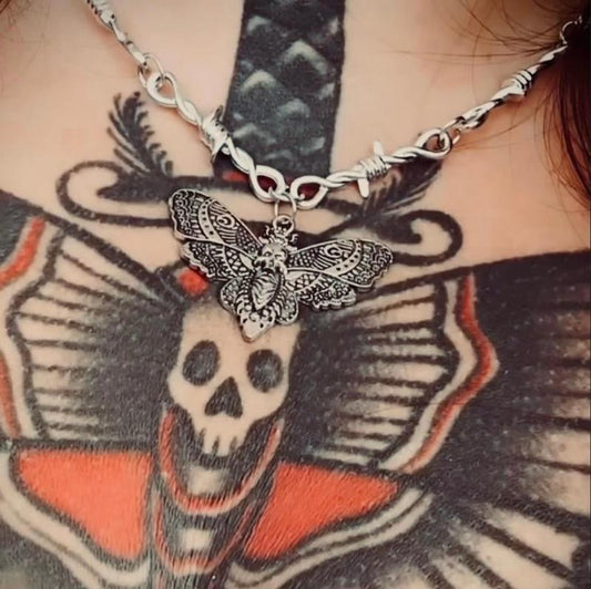 Undead Moth Necklace