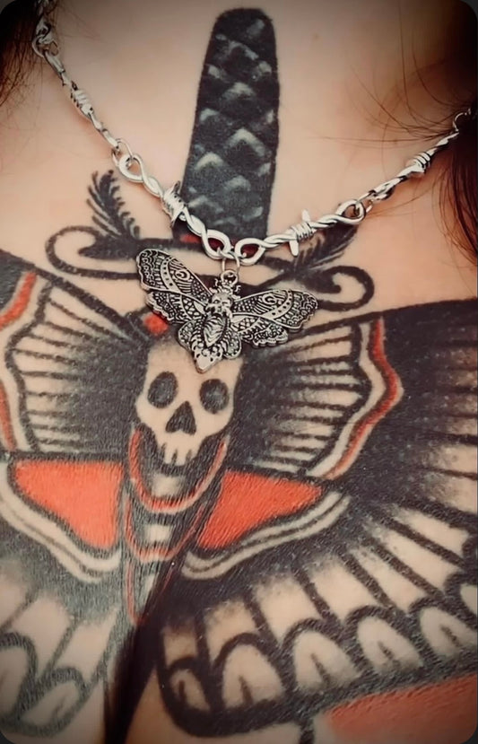 Undead Moth Necklace