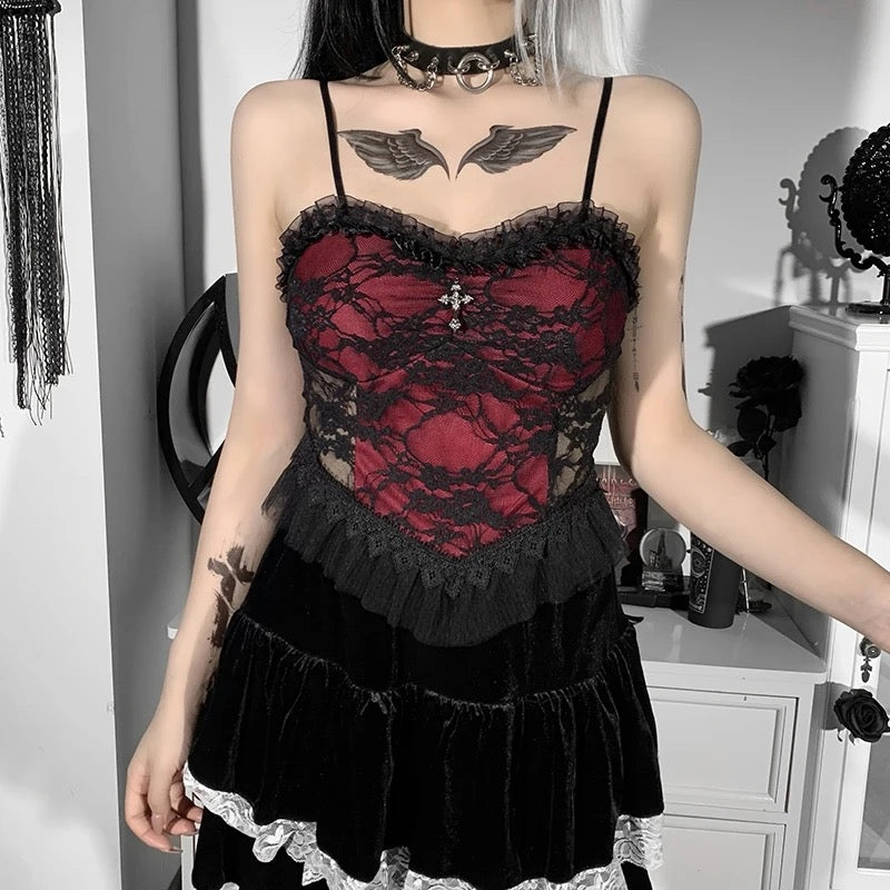 Blood Cross Crop Top