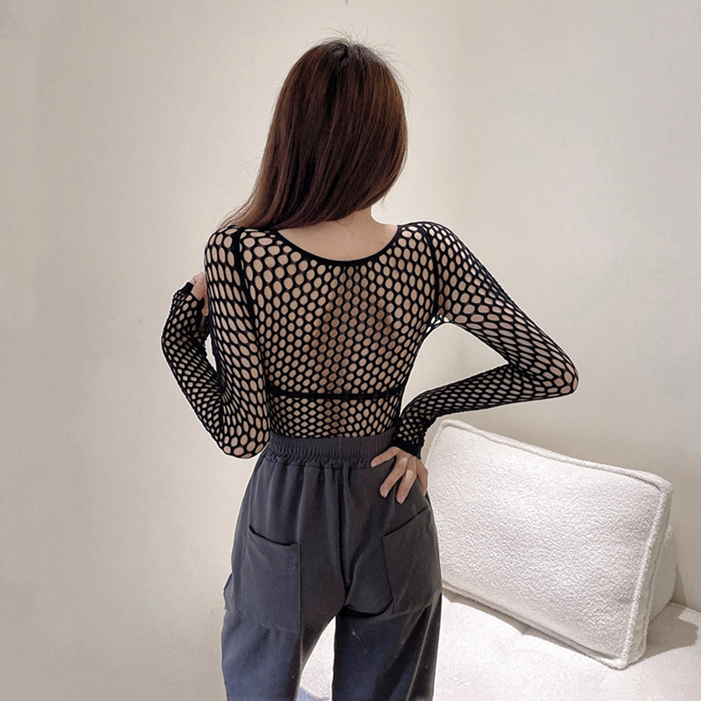 Sultry Fishnet Fashion Top for Women