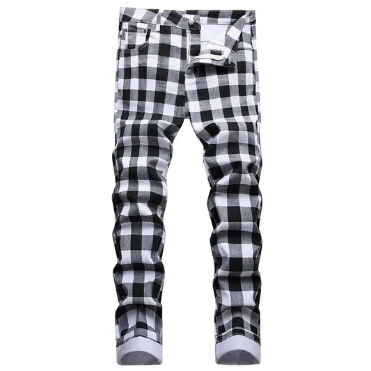 Plaid Check Trousers