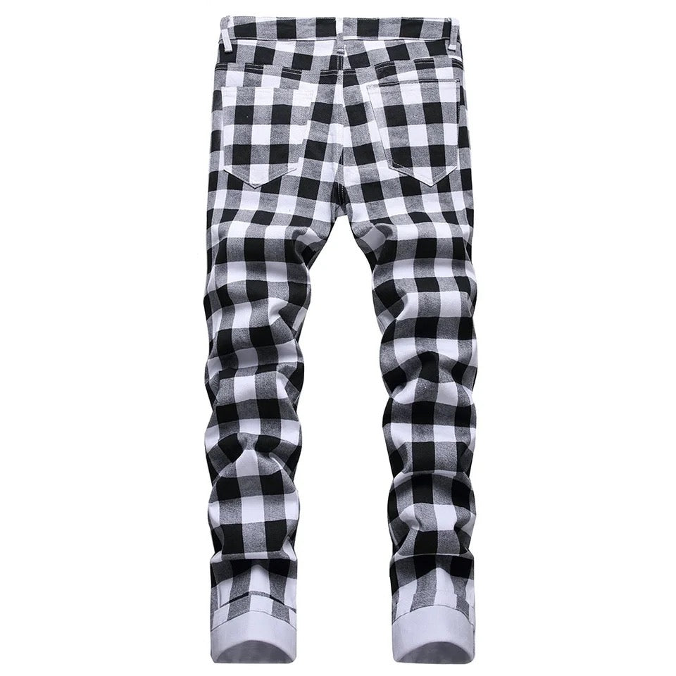 Plaid Check Trousers