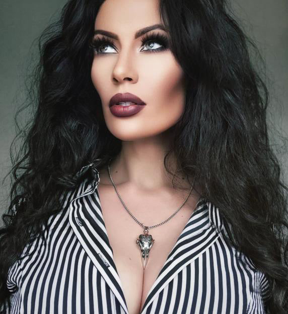 Nordic Crow Skull Necklace