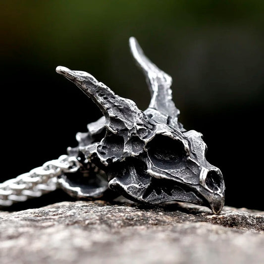 Stainless Steel Guardian Dragon Necklace