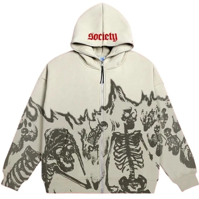 Spectral Elegance: The Phantom Weave Polyester Hoodie
