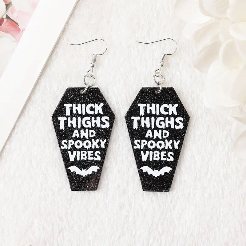 Coffin Comedy Earrings