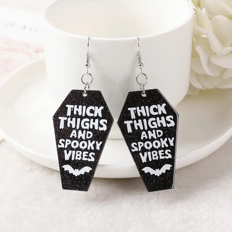 Coffin Comedy Earrings
