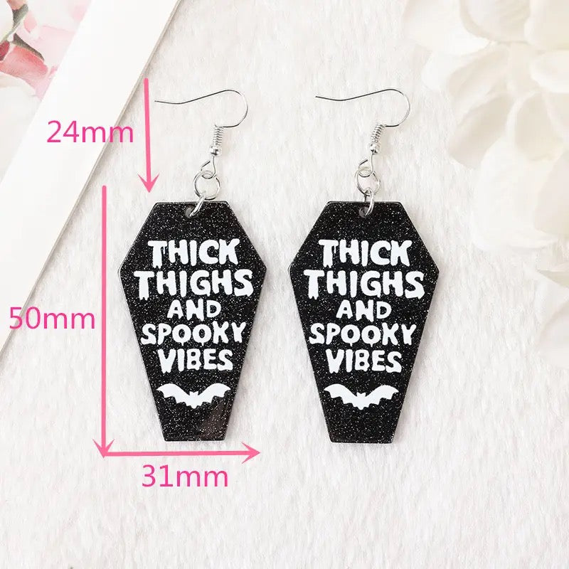 Coffin Comedy Earrings