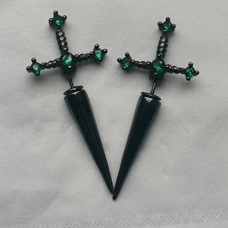 Screwback Sword Earrings