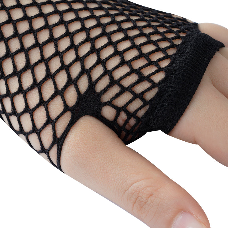 Fingerless Fishnet Gloves