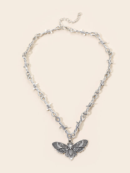 Undead Moth Necklace