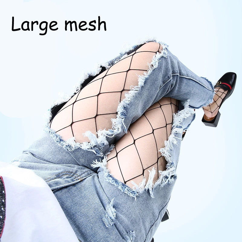 High Waist Fishnet Tights