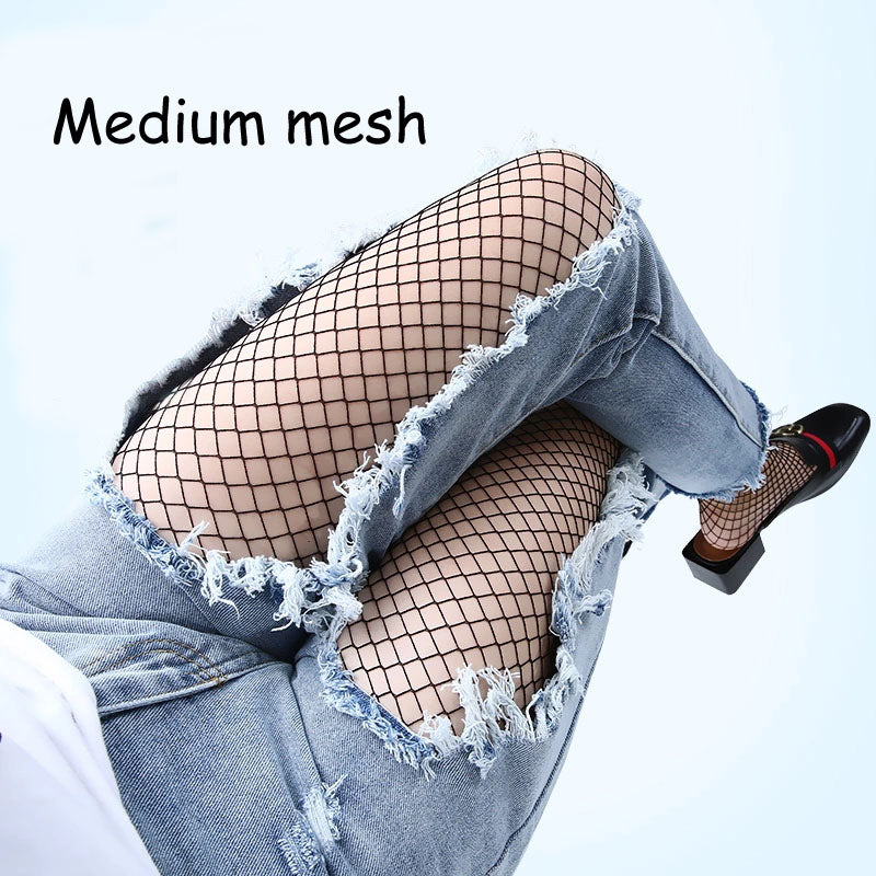 High Waist Fishnet Tights