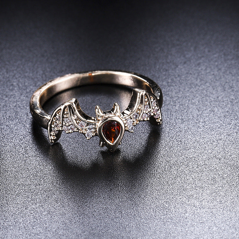 Intricately Designed Bat Ring - Perfect for Punk and Gothic Fashion