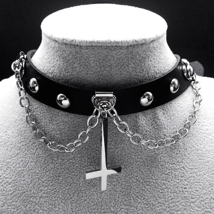 Satanic Collar Chokers