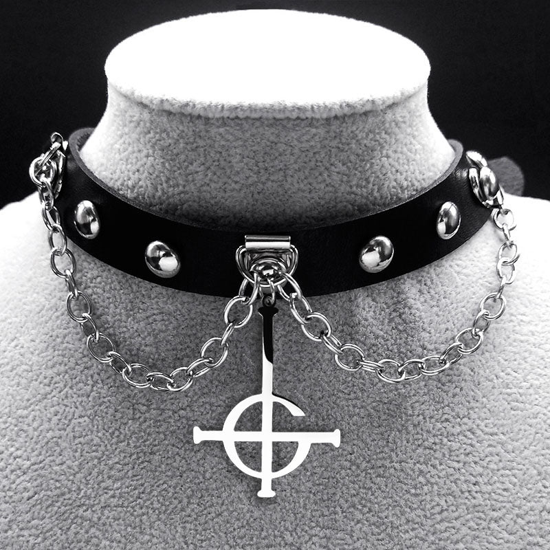 Satanic Collar Chokers