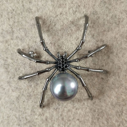 Exaggerated Spider Brooch