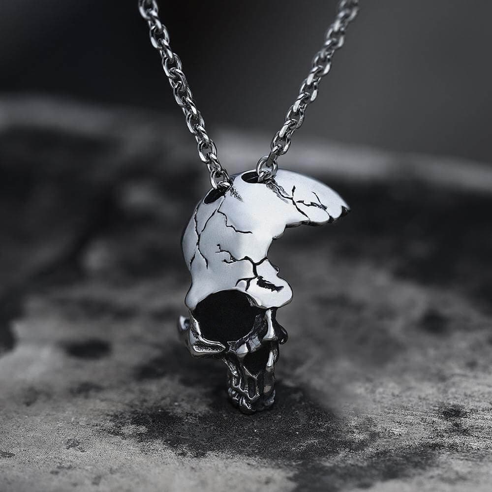 Ravaged Echo Skull Necklace