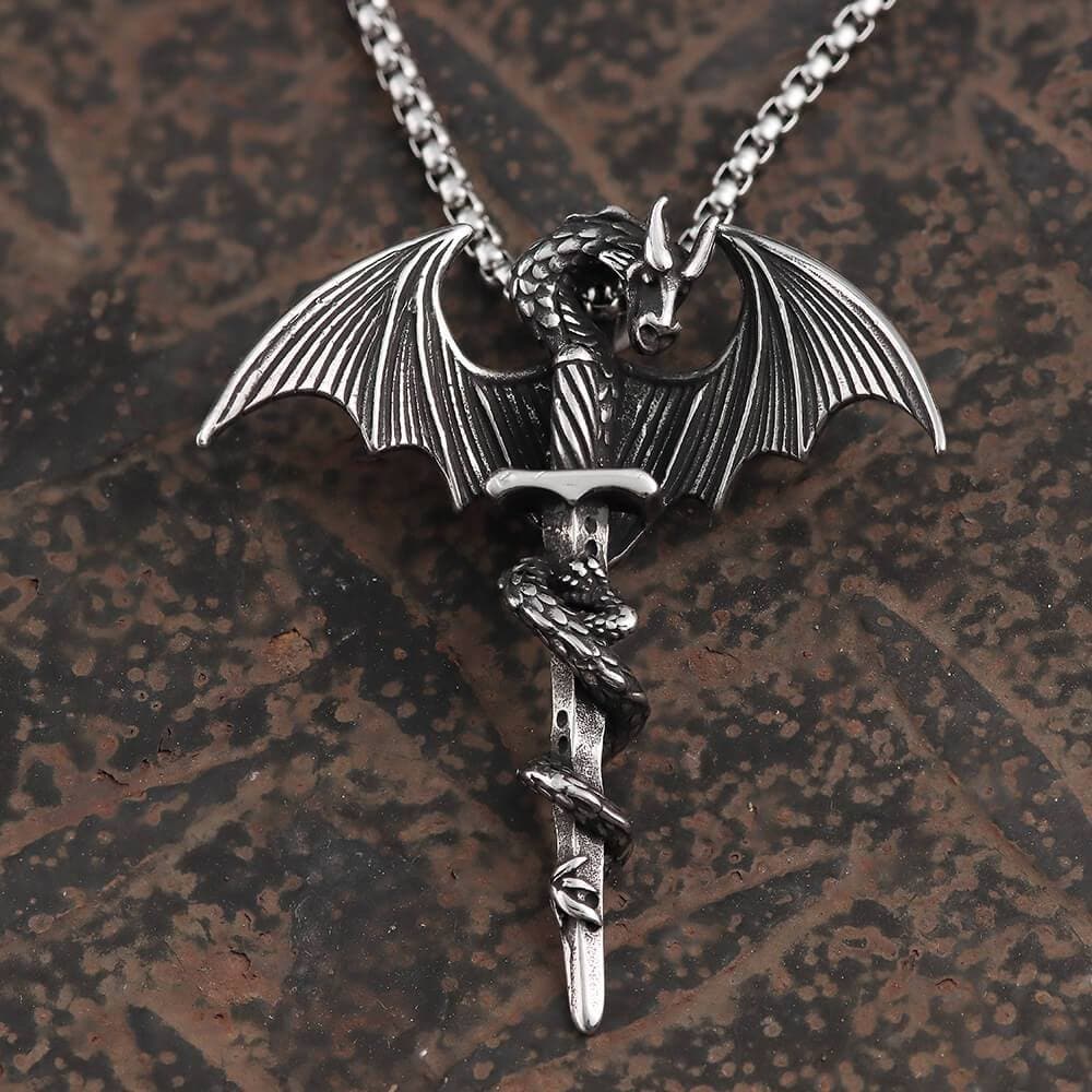 Dragon's Roar Stainless Steel Pendant