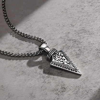 Warrior's Resolve: Stainless Steel Spear Head Pendant