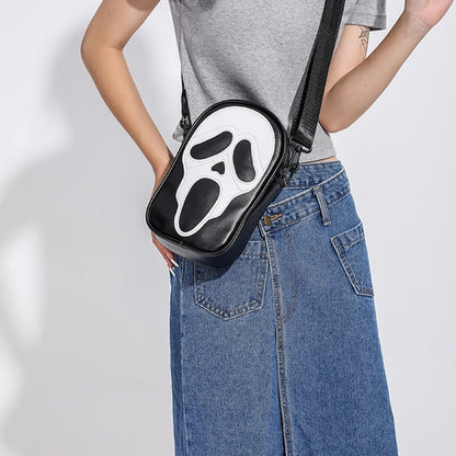 Screaming Skull Shoulder Bag