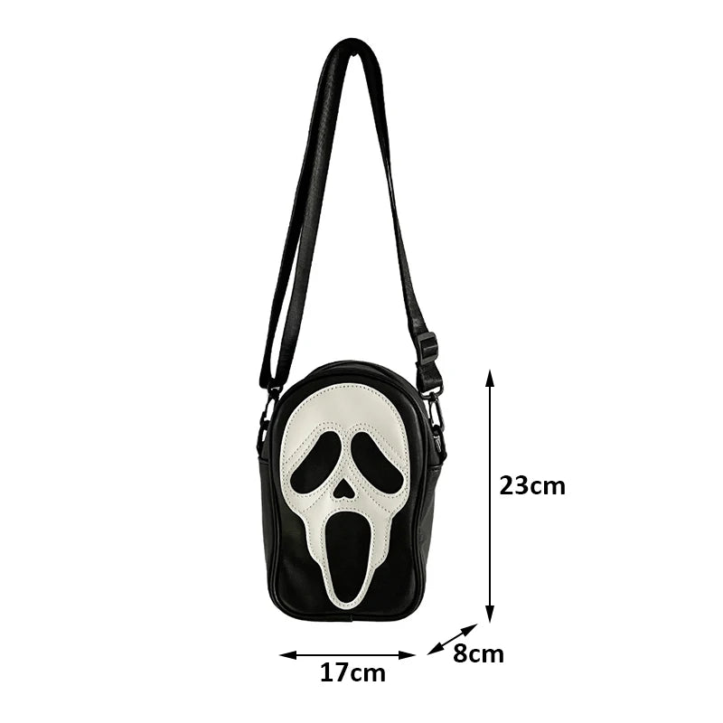 Screaming Skull Shoulder Bag