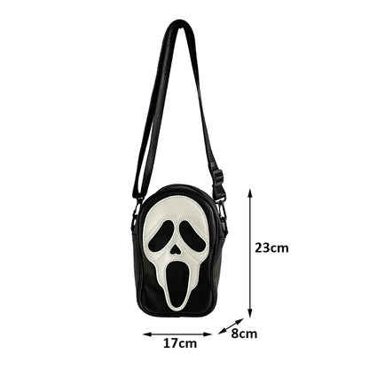 Screaming Skull Shoulder Bag