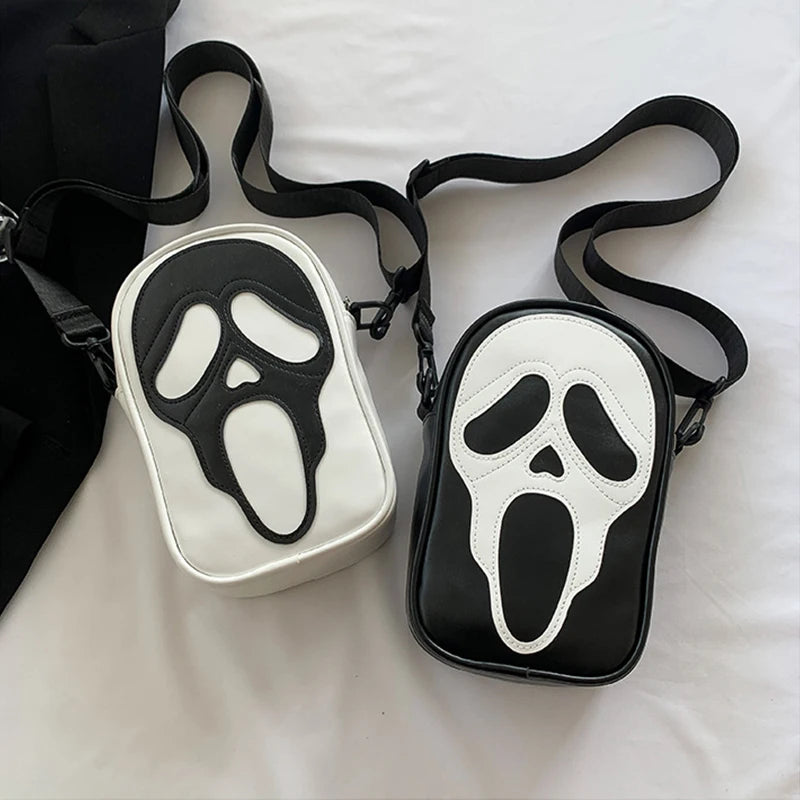 Screaming Skull Shoulder Bag