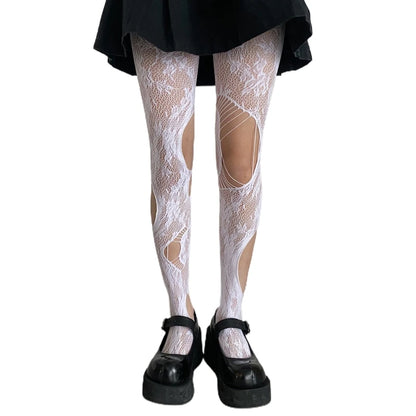 Gothic Fishnet Ripped Holes Tights