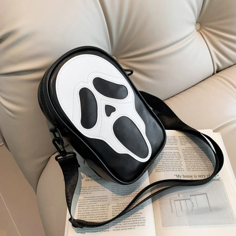 Screaming Skull Shoulder Bag