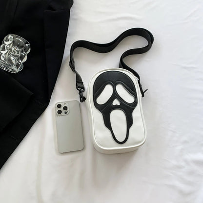 Screaming Skull Shoulder Bag