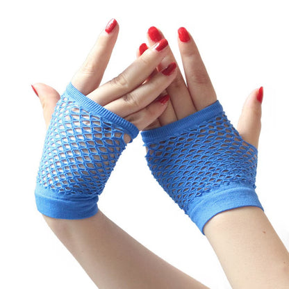 Fingerless Fishnet Gloves