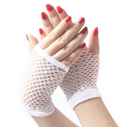 Fingerless Fishnet Gloves