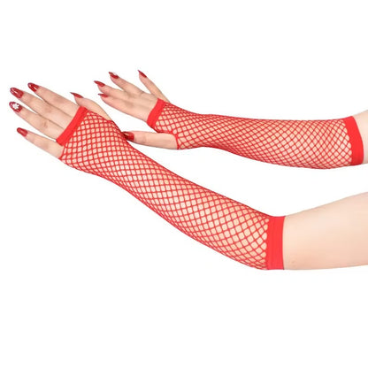 Fingerless Fishnet Gloves